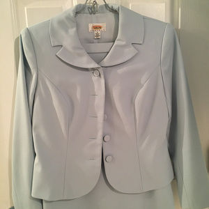 Talbots Petites size 4 pale blue dress suit